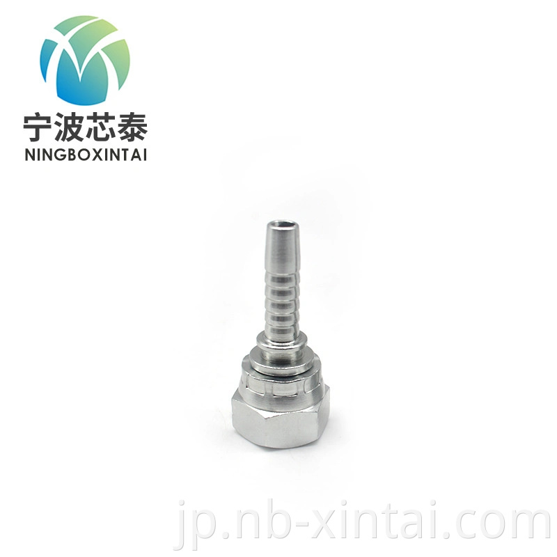 ヘックスカップリングナットBSPメス60度コーン油圧ホースパイプnpt bsp jic fittings